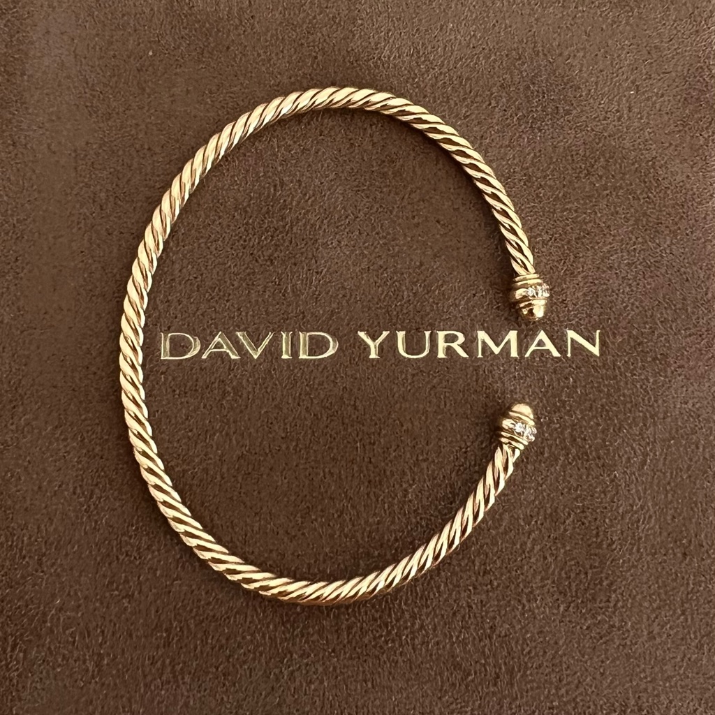 David Yurman 18k Classic Cablespira Bracelet